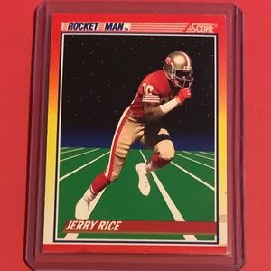 Jerry Rice #556 [Rocket Man] 1990 Score Football Trading Card